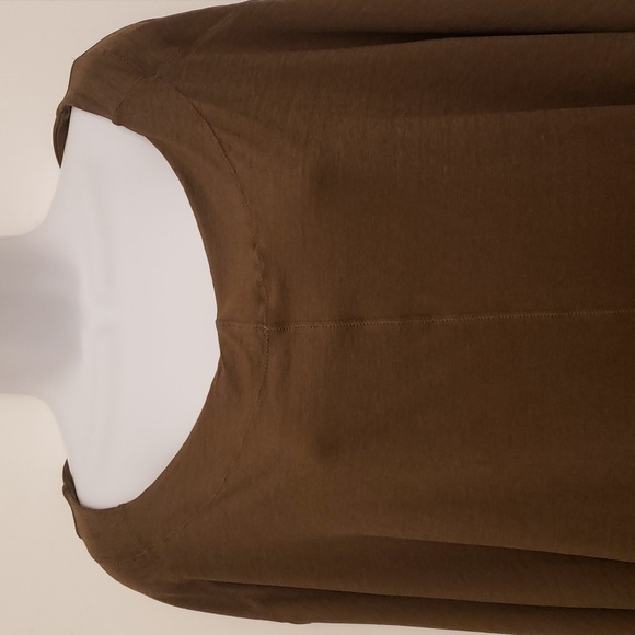 Free People Movement Sky High Long Sleeve Top Olive Green Size Small Zipper - Picture 4 of 16